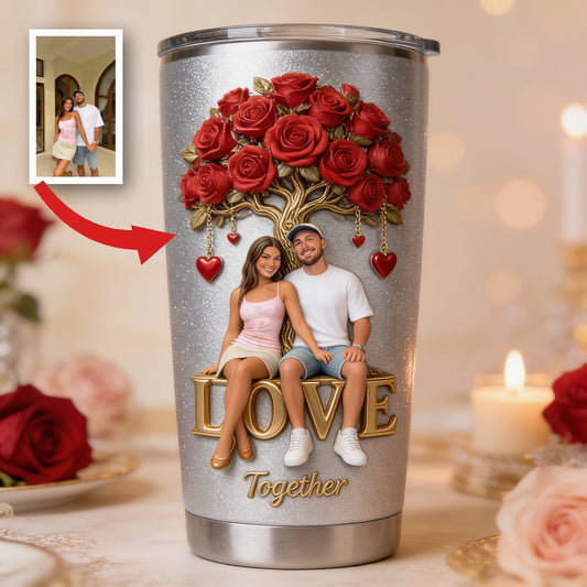 Personalized Latino Couple Tumbler, Husband Wife Romantic Gift