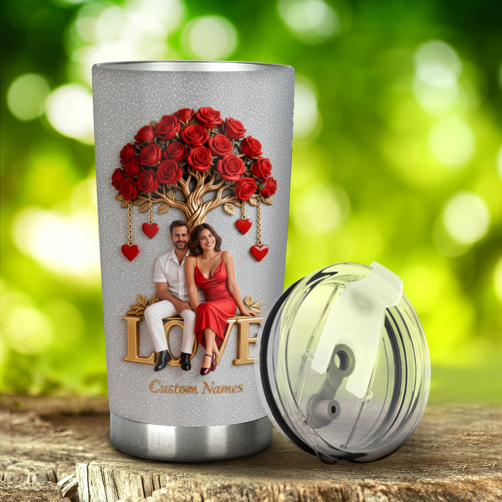 Personalized Older Couple Tumbler Romantic Gift for Parents Grandparents
