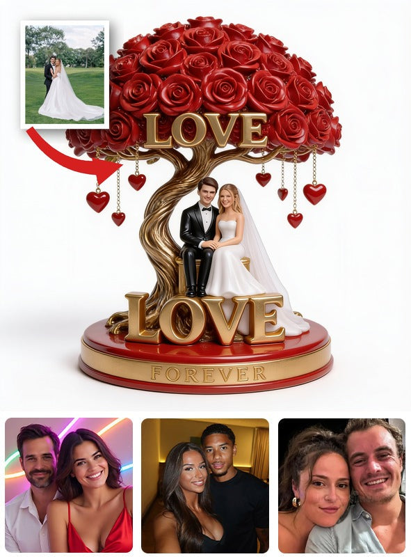 Personalized Wedding Couple Custom Shaped Acrylic Plaque Romantic Keepsake Gift