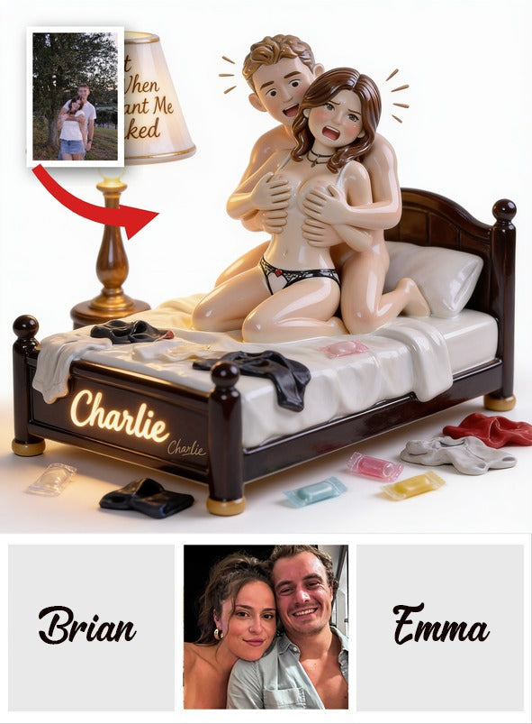 Personalized Funny Couple Husband Wife Acrylic LED Night Light Bedroom Gift