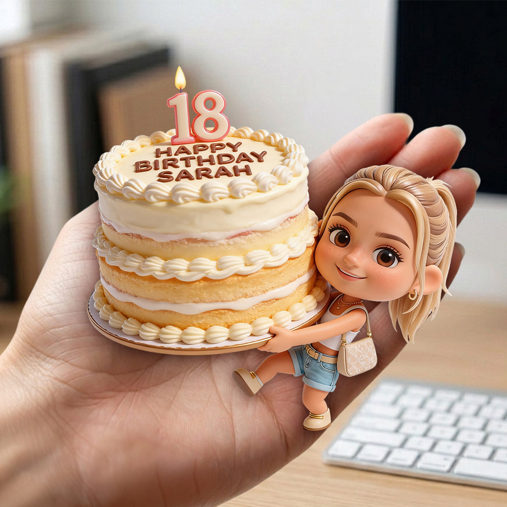 Personalized 25th Birthday Black Woman 3D Figurine Keepsake Gift
