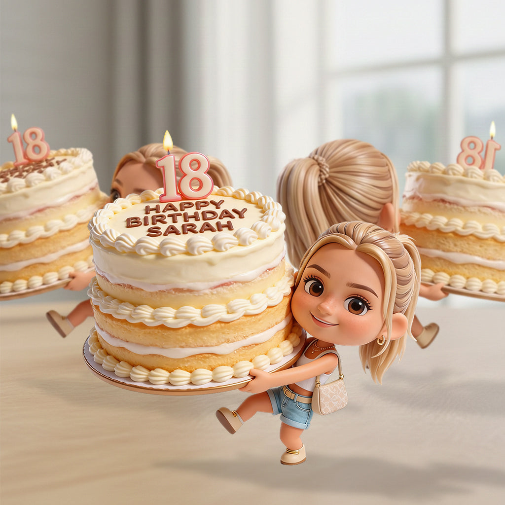 Personalized 8th Birthday Little Boy Custom 3D Figurine Keepsake Gift