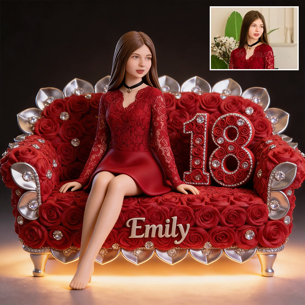 Personalized 25th Birthday Black Woman Custom Shaped Acrylic Plaque Gift for Her