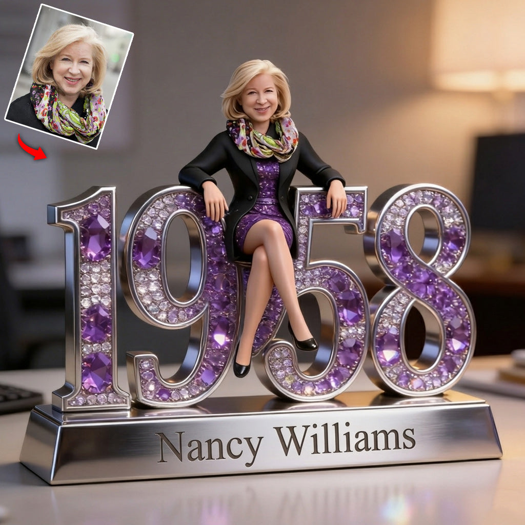 Personalized 21st Birthday Black Woman Custom Shaped Acrylic Plaque Gift For Her