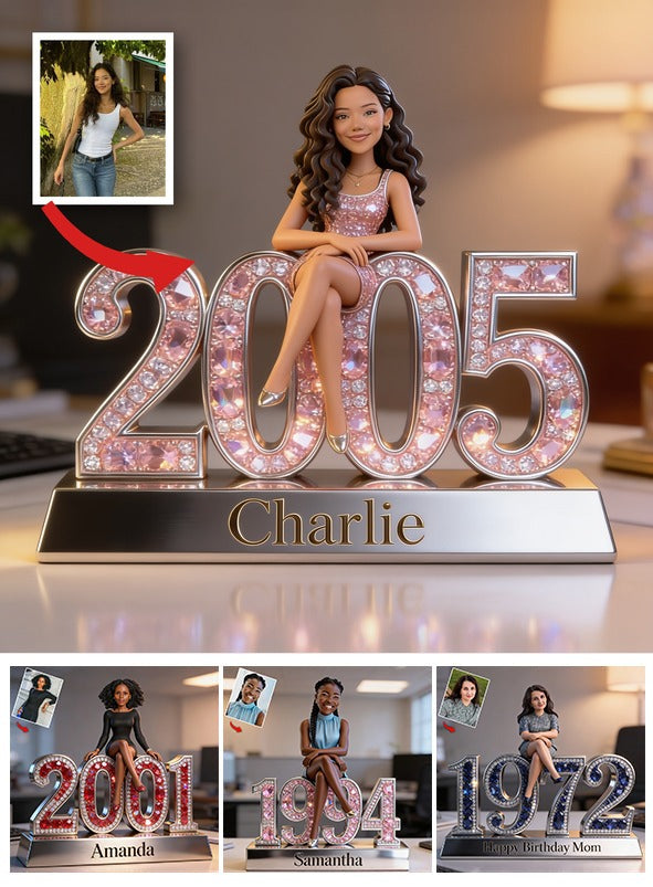 Personalized 25th Birthday Latina Woman Custom Shaped Acrylic Plaque Gift For Her