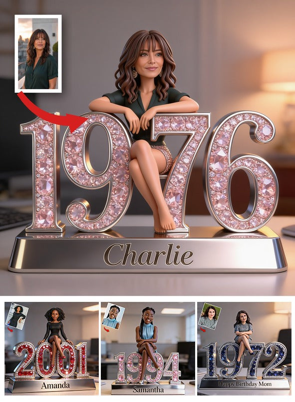 Personalized 50th Birthday Middle-Aged Latina Woman Custom Shaped Acrylic Plaque Gift For Her