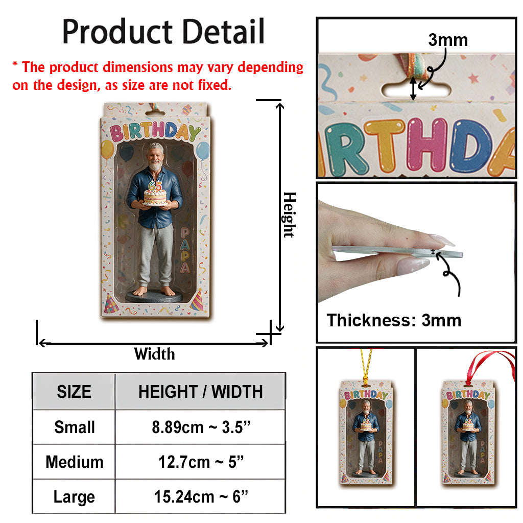 Personalized 45th Birthday Middle-Aged Latina Woman Keepsake Ornament
