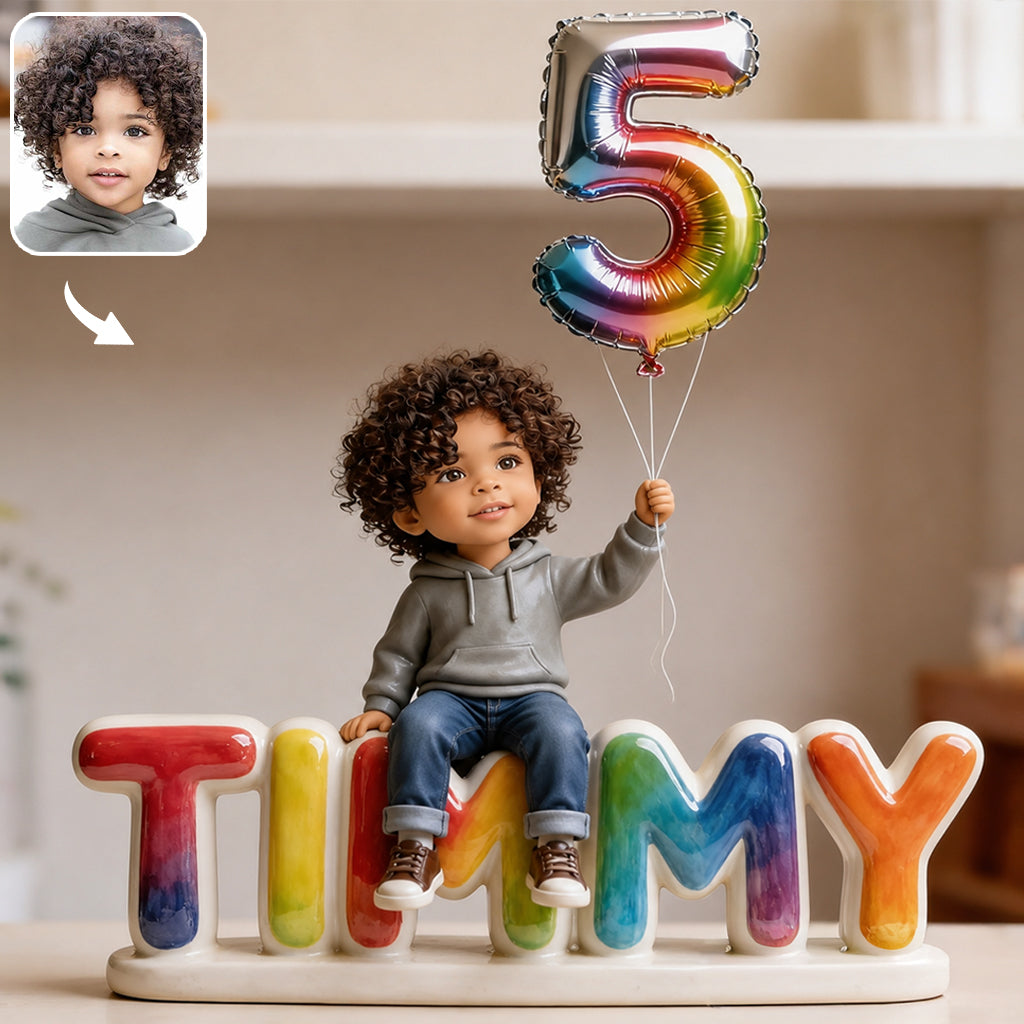 Personalized 45th Birthday Middle-Aged Latina Woman Custom Shaped Acrylic Plaque