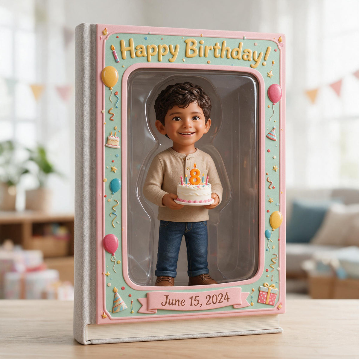Personalized 8th Birthday Latino Little Boy Leather Journal Son Grandson Nephew Gift