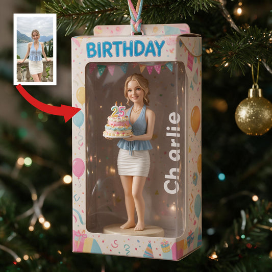 Personalized 25th Birthday Woman Ornament, Meaningful Gift For Her