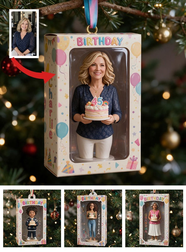 Personalized 45th Birthday Middle-Aged Woman Keepsake Ornament Gift