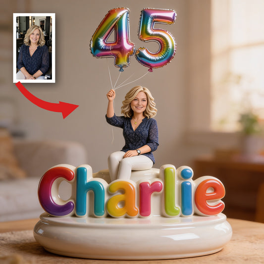 Personalized 45th Birthday Middle-Aged Woman Custom Acrylic Plaque Gift