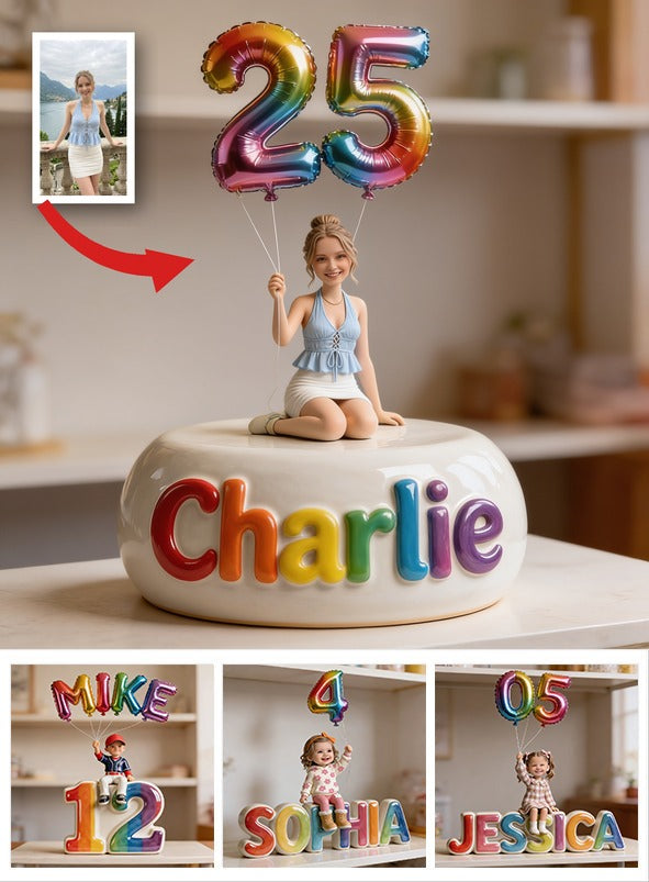 Personalized 25th Birthday Woman Custom Shaped Acrylic Plaque Gift for Her