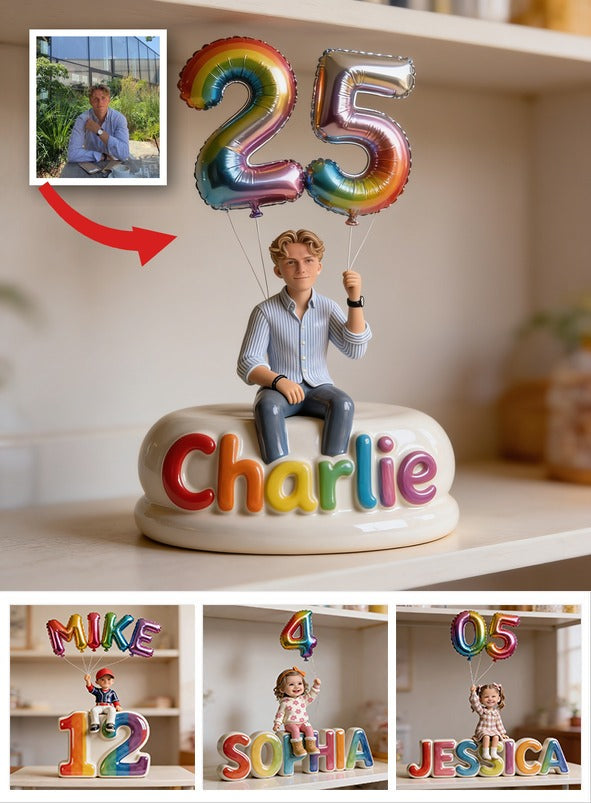 Personalized 25th Birthday Man Custom Shaped Acrylic Plaque Gift for Him