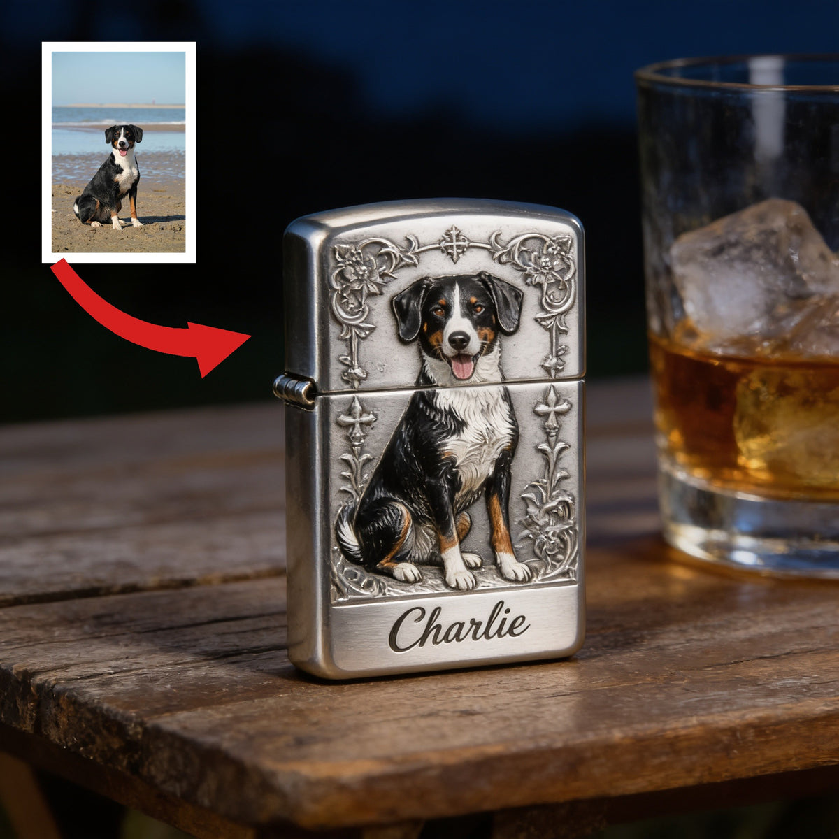 Personalized Appenzeller Mountain Dog Lighter Custom Pet Owner Gift