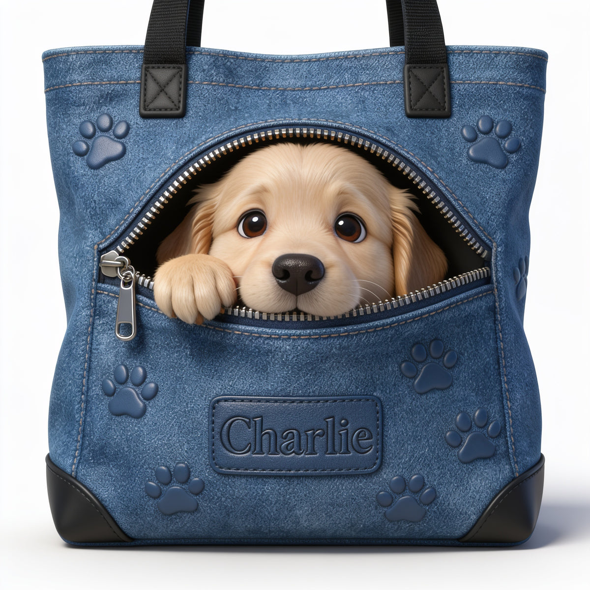 Personalized Pale Cream Yellow Labrador Retriever Tote Bag Dog Lover Gift