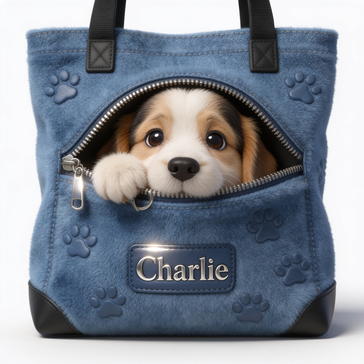 Personalized Tricolor Adult Beagle Tote Bag Dog Lover Gift