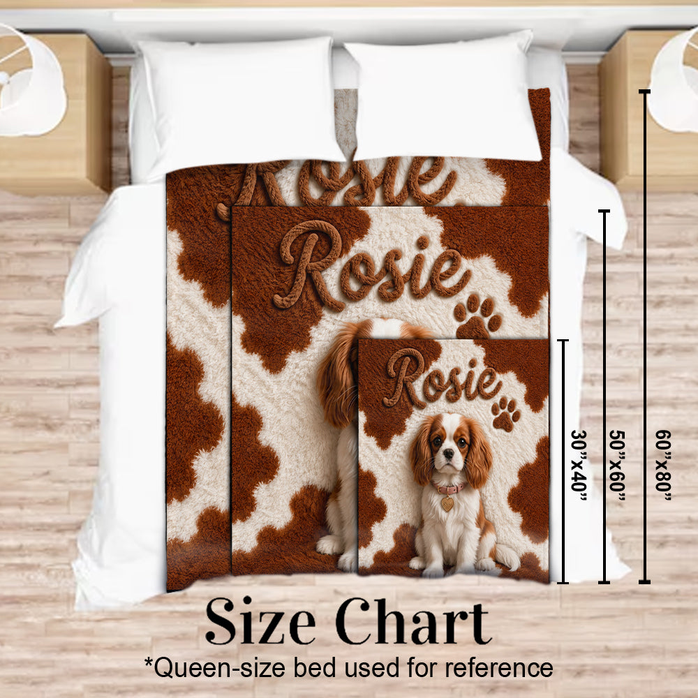 Personalized Black and White French Bulldog Pet Blanket Dog Lover Gift
