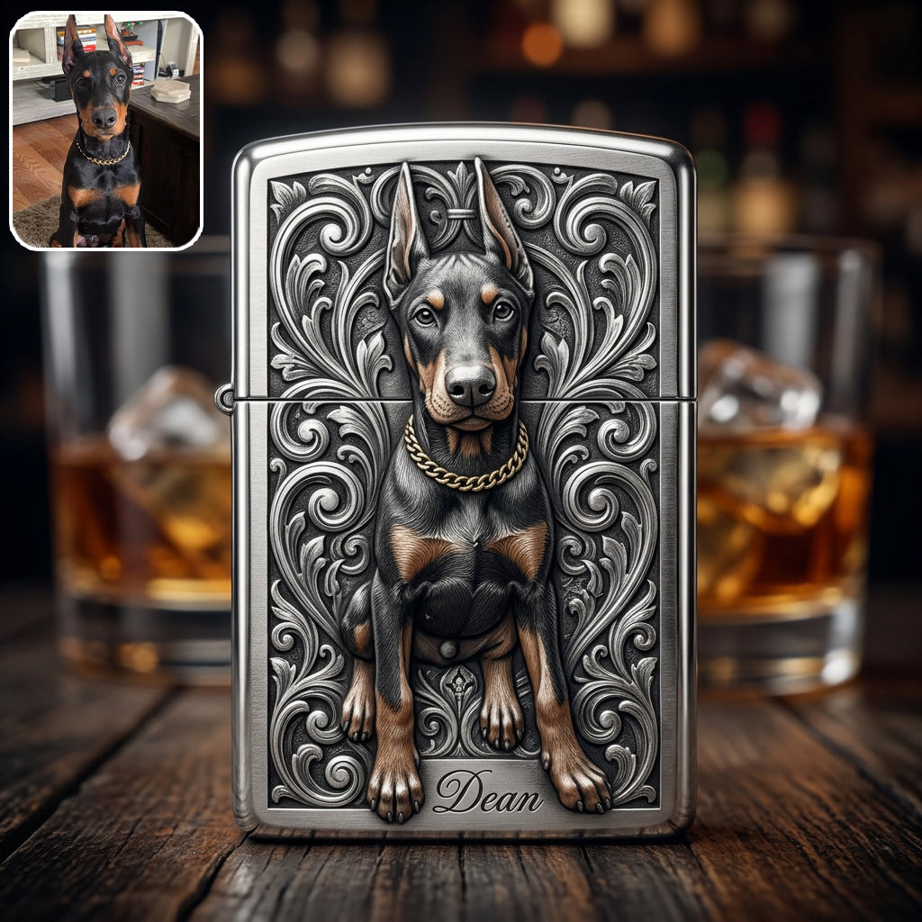Personalized Yellow Labrador Retriever Lighter Custom Pet Owner Keepsake Gift
