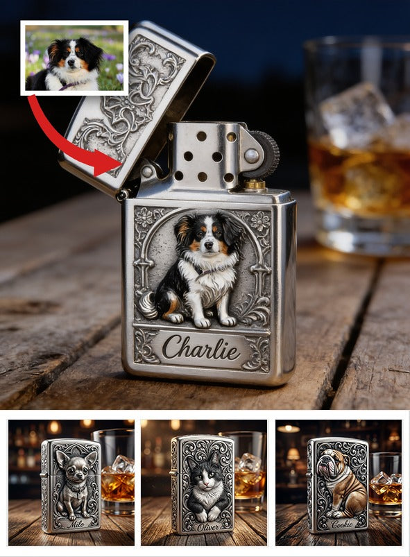 Personalized Miniature Australian Shepherd Lighter Custom Dog Owner Gift