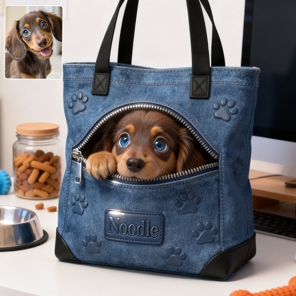 Personalized Golden Retriever Tote Bag Dog Lover Gift