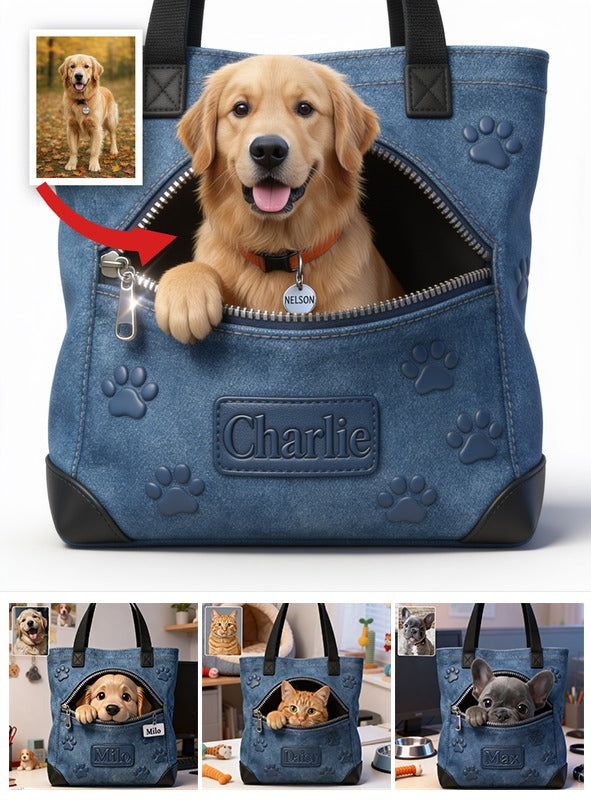 Personalized Golden Retriever Tote Bag Dog Lover Gift