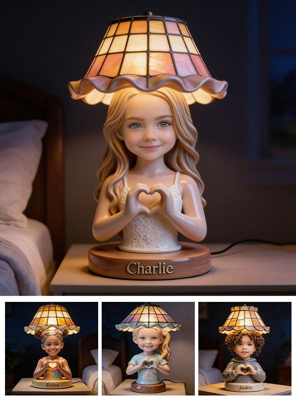 Lampe de Nuit LED Acrylique Personnalisée pour Petite Fille, Cadeau pour Fille Filleule Nièce