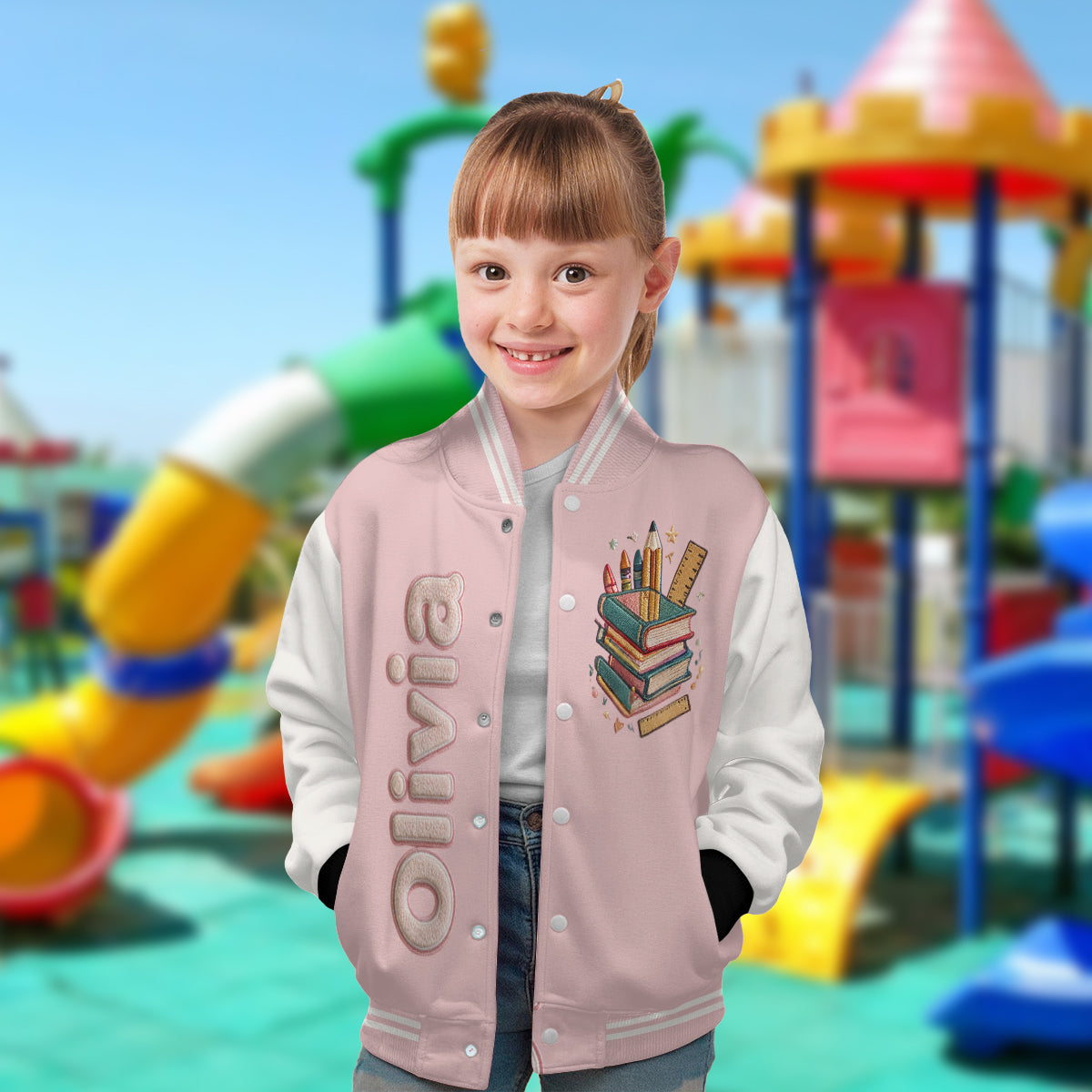 Personalized Latino Little Boy Custom Name Kids Varsity Jacket Son Grandson Gift
