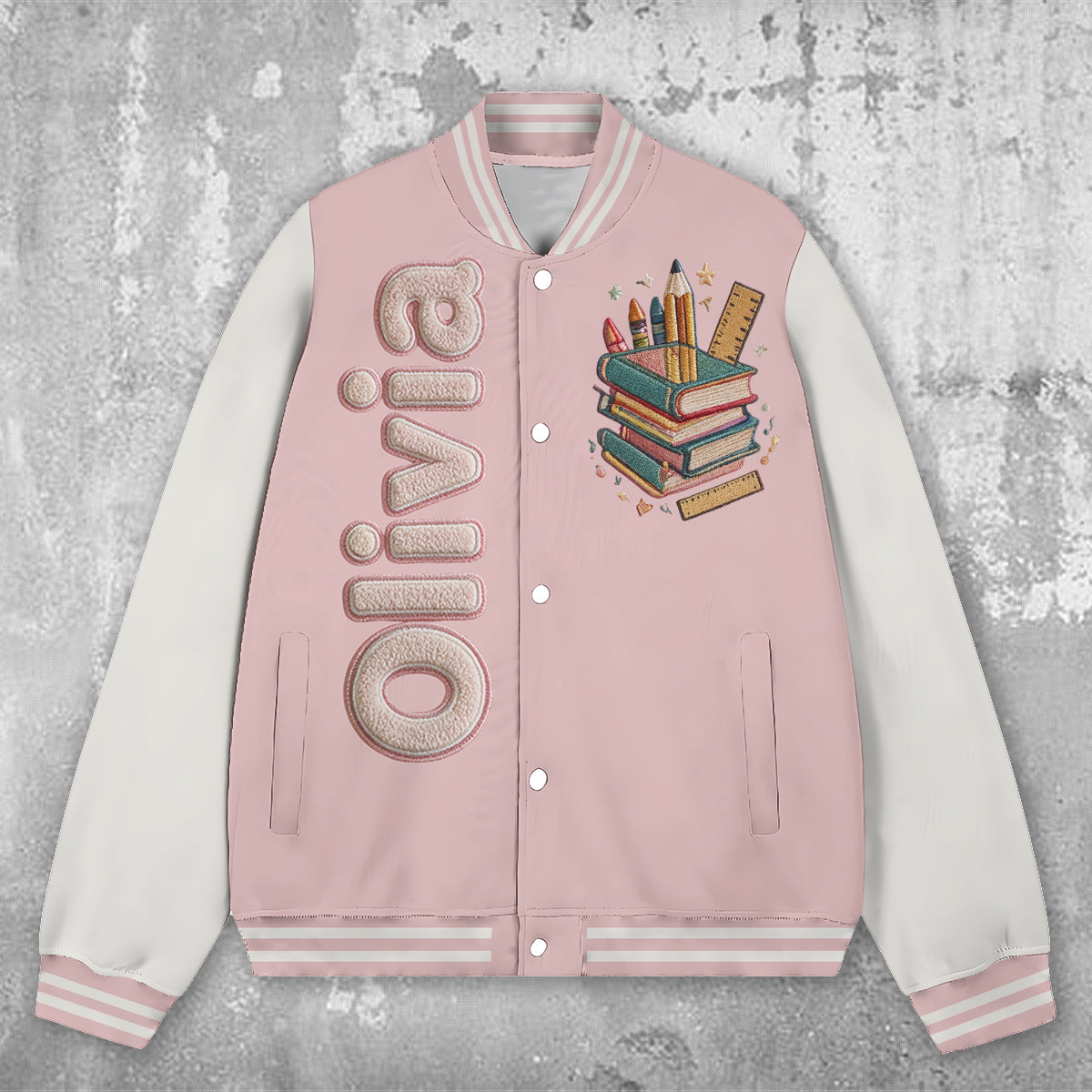 Personalized Latino Little Boy Custom Name Kids Varsity Jacket Son Grandson Gift