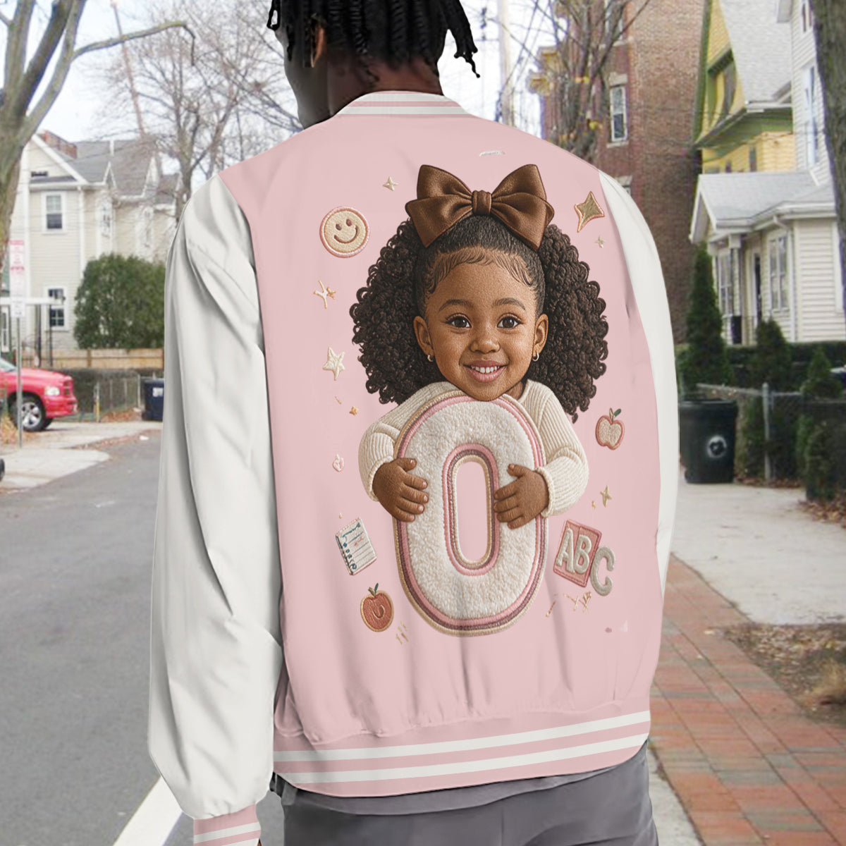 Veste Varsity Personnalisée pour Petite Fille Latina - Cadeau Unique