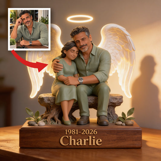 Personalized 1981-2026 Middle-Aged Latino Man Memorial Acrylic LED Night Light