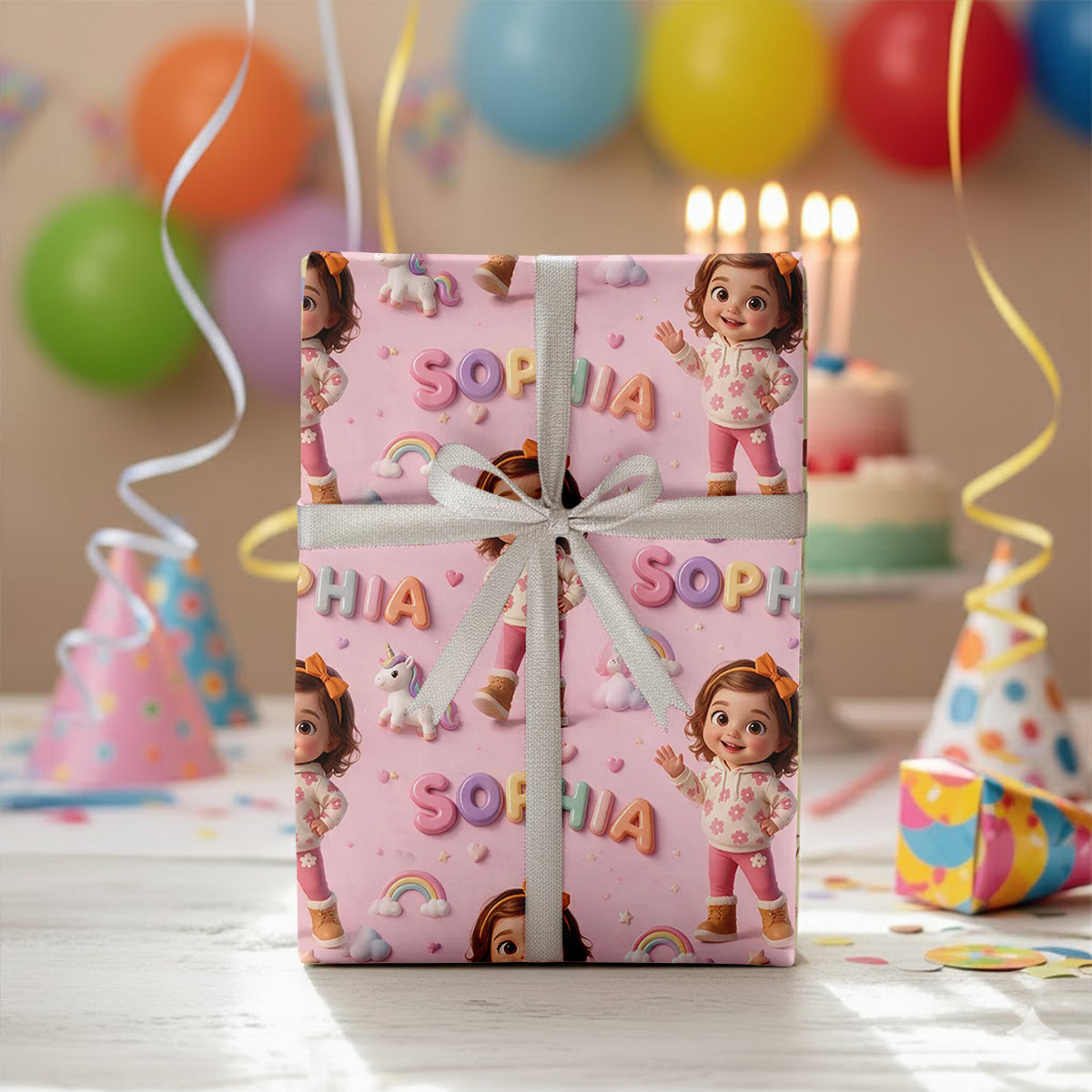 Personalized 70th Birthday Older Black Man Wrapping Paper Grandpa Dad Gift