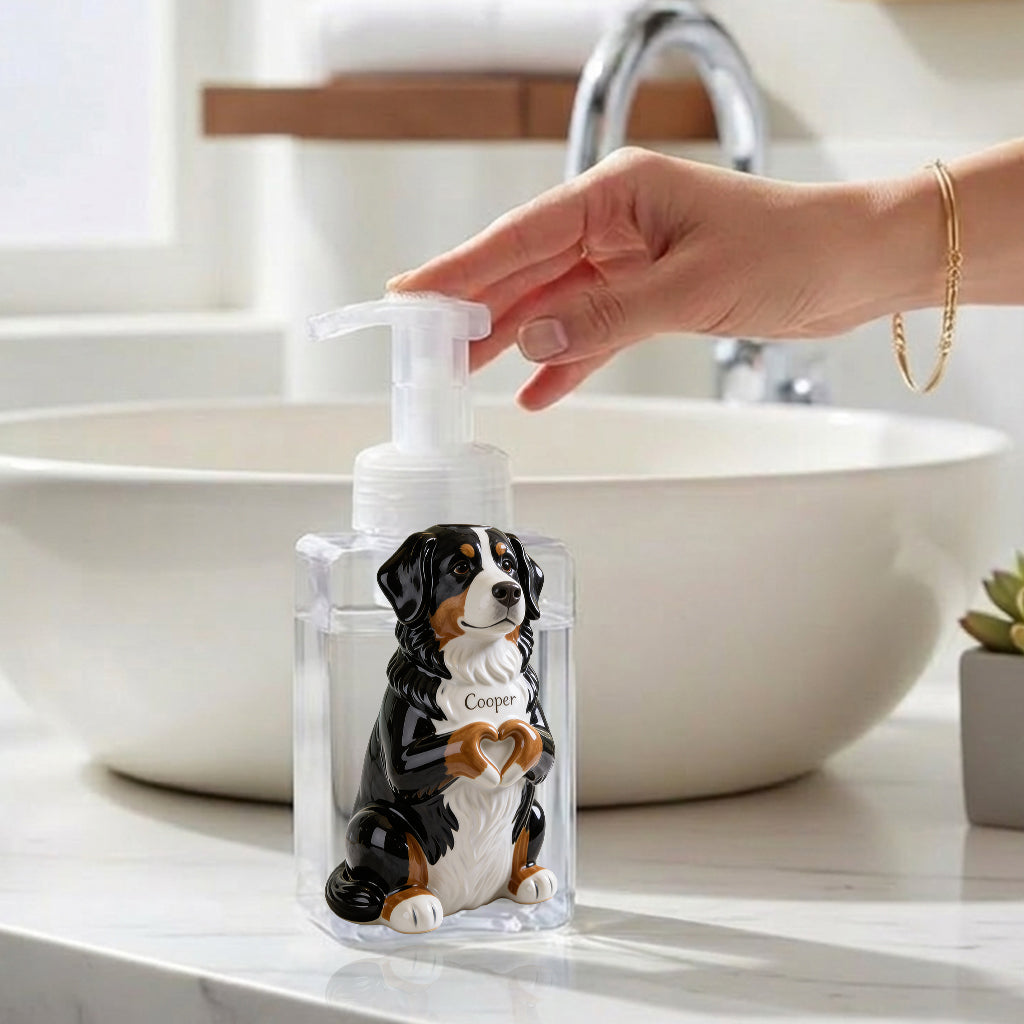Personalized Fawn and White Chihuahua Puppy Soap Dispenser Bathroom Decor