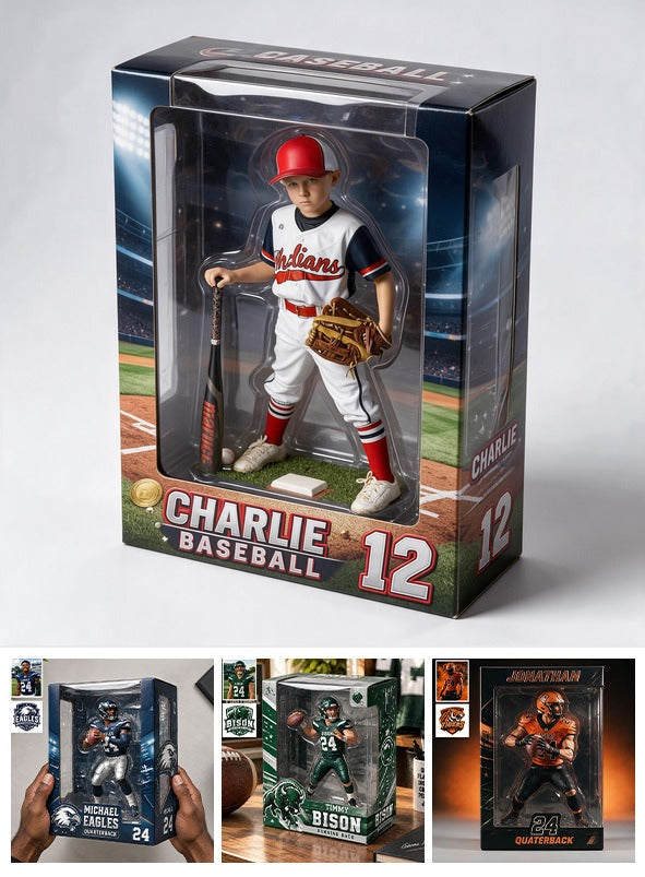 Personalized Youth Baseball Player 3D Acrylic Display Case Sports Keepsake Gift