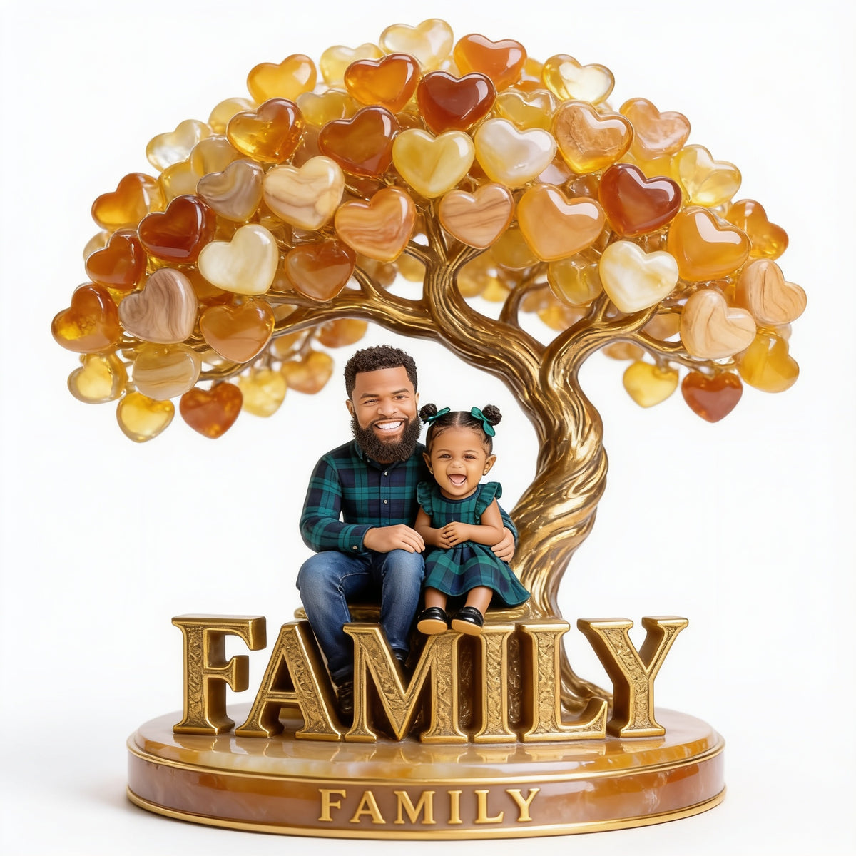 Personalized Single Dad Family Custom Shaped Acrylic Plaque Home Keepsake