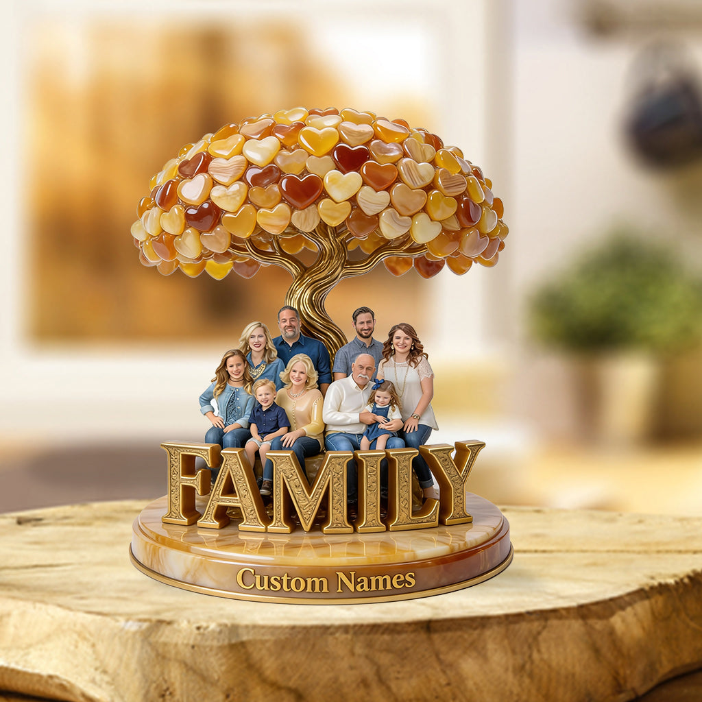 Personalized Single Mom Family Custom Shaped Acrylic Plaque Keepsake Gift