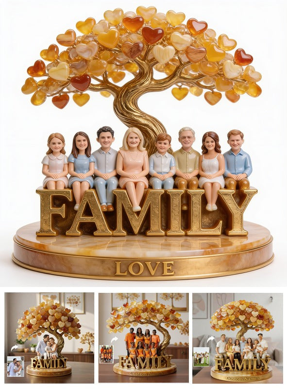Personalized Big Family Custom Shaped Acrylic Plaque Family Keepsake