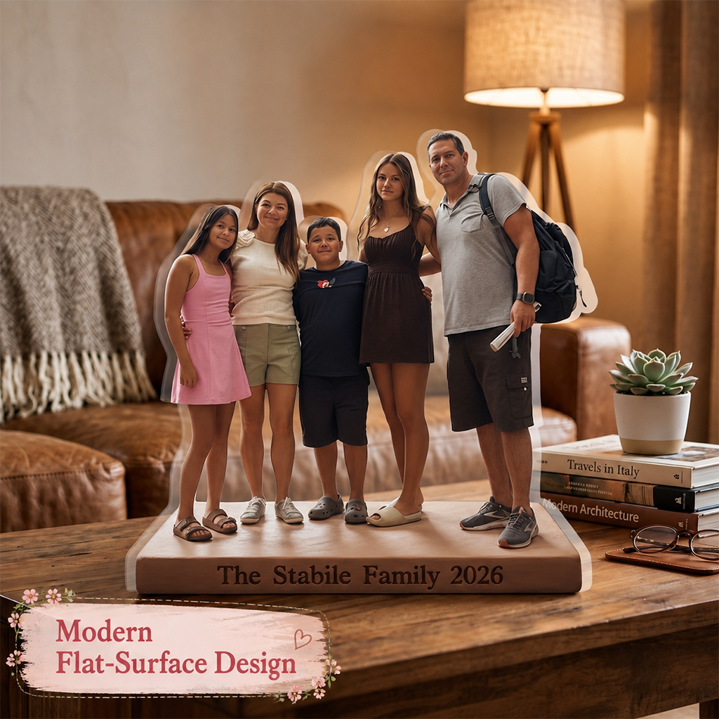 Personalized Big Family Custom Shaped Acrylic Plaque Home Keepsake