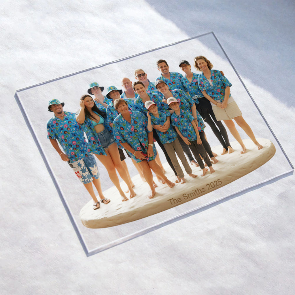 Personalized Single Mom Family Custom Shaped Acrylic Plaque Keepsake