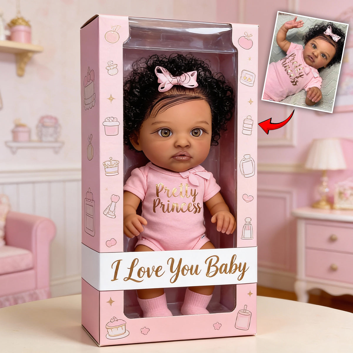 Personalized Black Christmas Baby Girl Gingerbread Costume Custom Shaped Acrylic Plaque