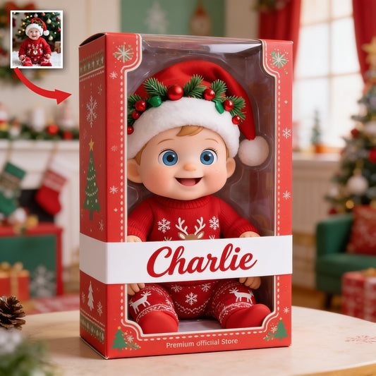 Personalized Christmas Baby Boy Custom Shaped Acrylic Plaque Christmas Decor Gift