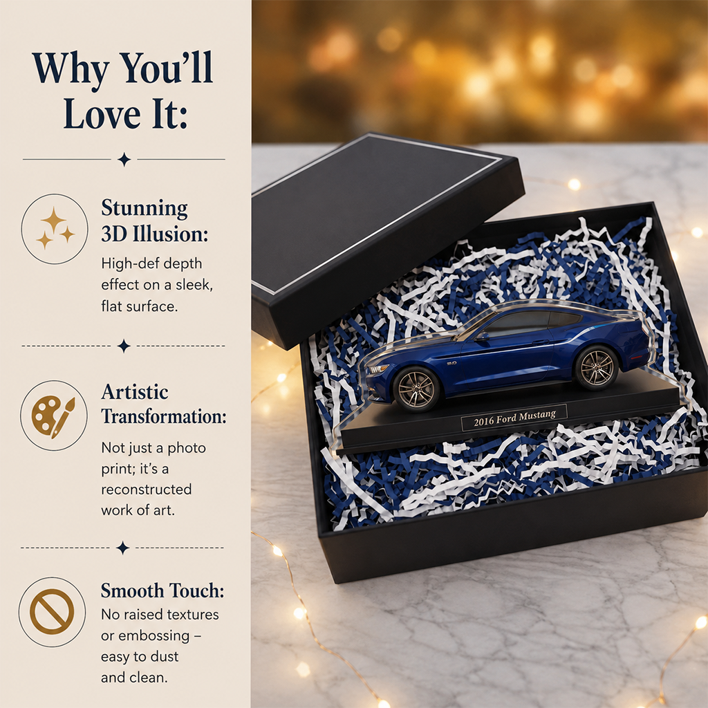 Personalized White Chevrolet Traverse SUV Custom Shaped Acrylic Plaque Car Lover Gift