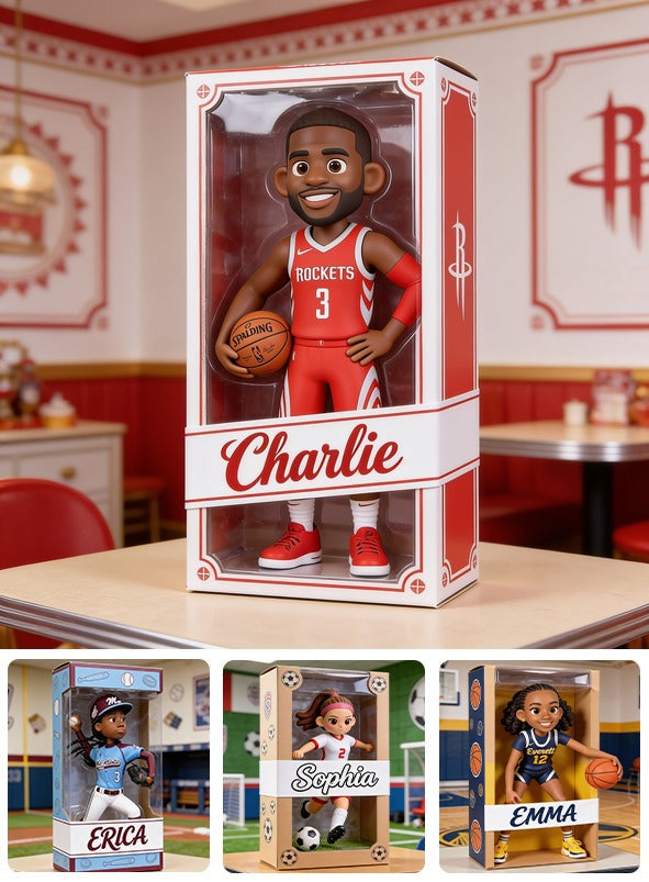 Personalized Black Man Basketball Player Custom Shaped Acrylic Plaque