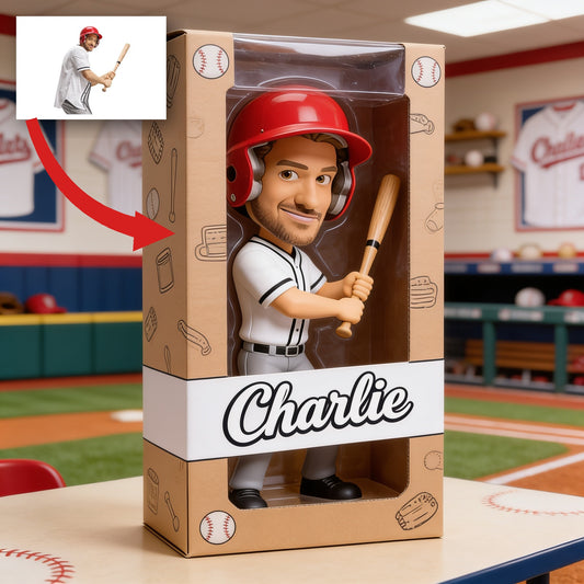 Personalized Man Baseball Player Custom Shaped Acrylic Plaque Baseball Fan Gift
