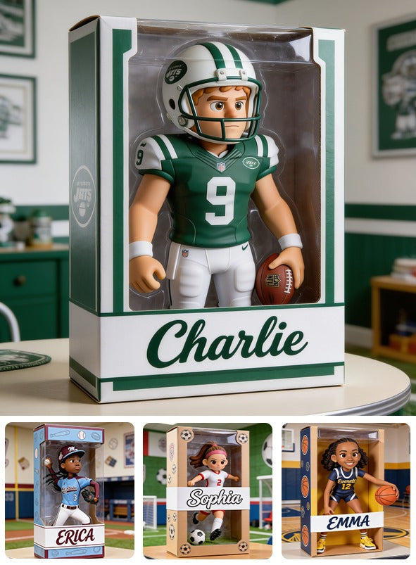 Personalized Adult American Football Player Custom Shaped Acrylic Plaque Fan Gift