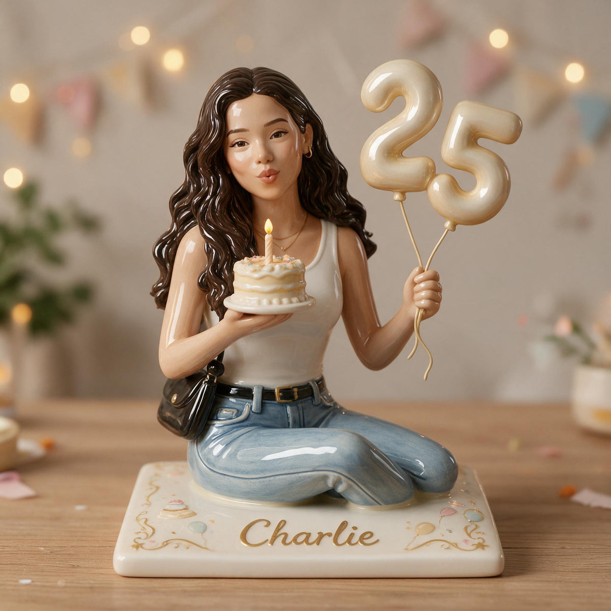 Personalized 25th Birthday Latina Woman 3D Plaque Keepsake Gift
