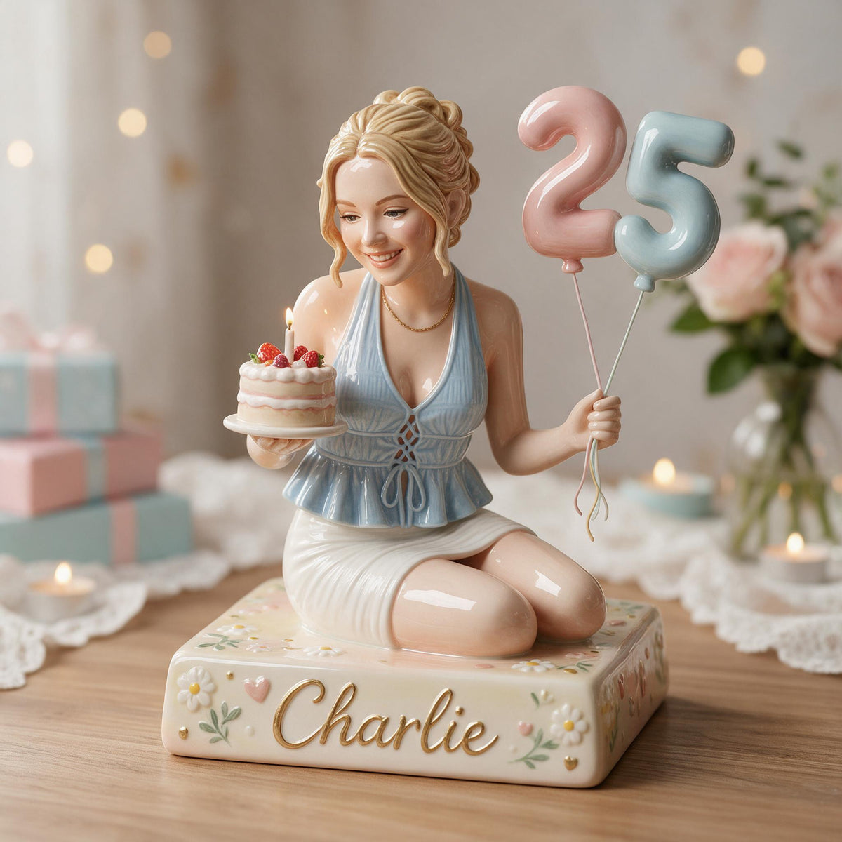 Personalized 25th Birthday Woman 3D Plaque Birthday Gift