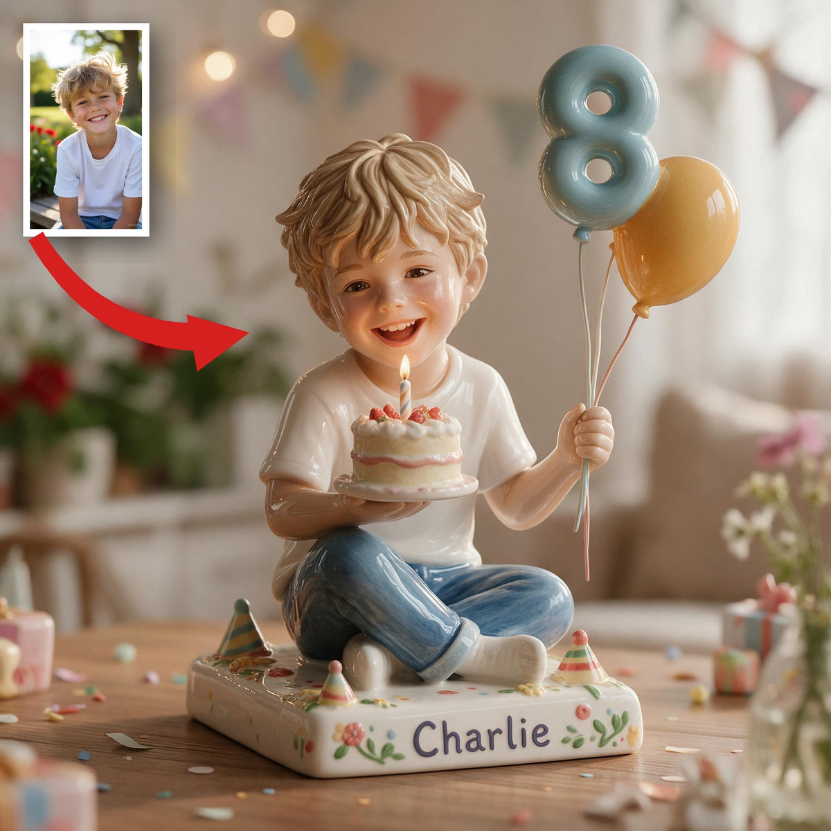 Personalized Birthday Little Boy 3D Plaque Son Grandson Nephew Gift