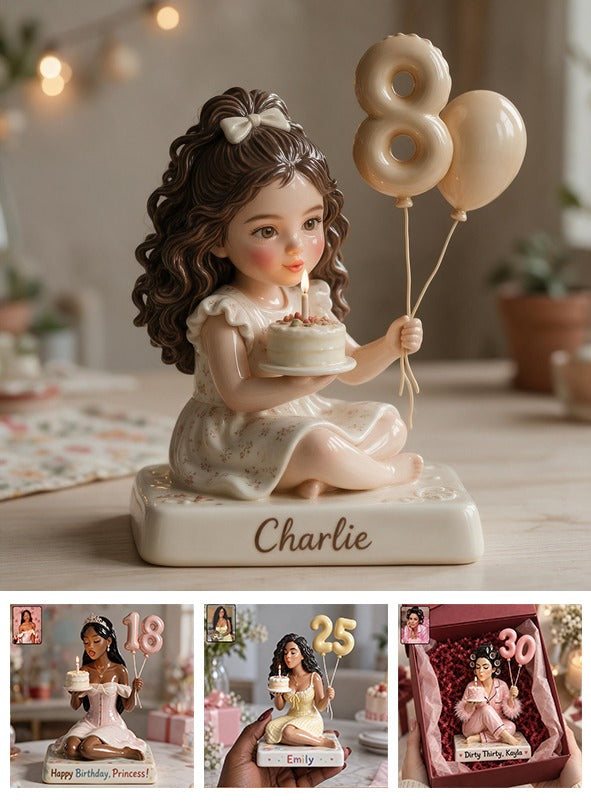 Personalized Birthday Latina Little Girl 3D Plaque, Daughter Granddaughter Gift