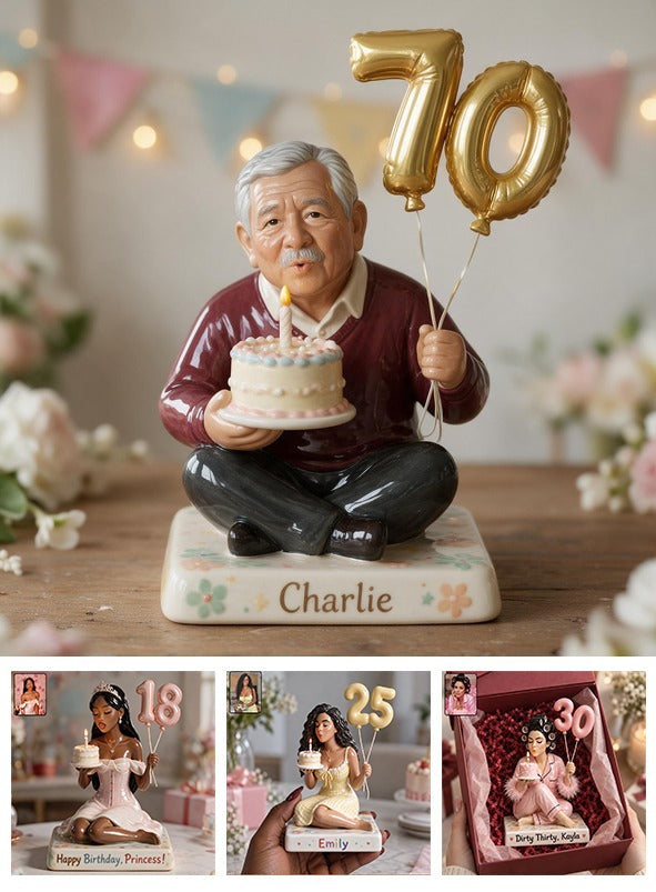 Personalized 70th Birthday Older Latino Man 3D Plaque Gift for Dad Grandpa